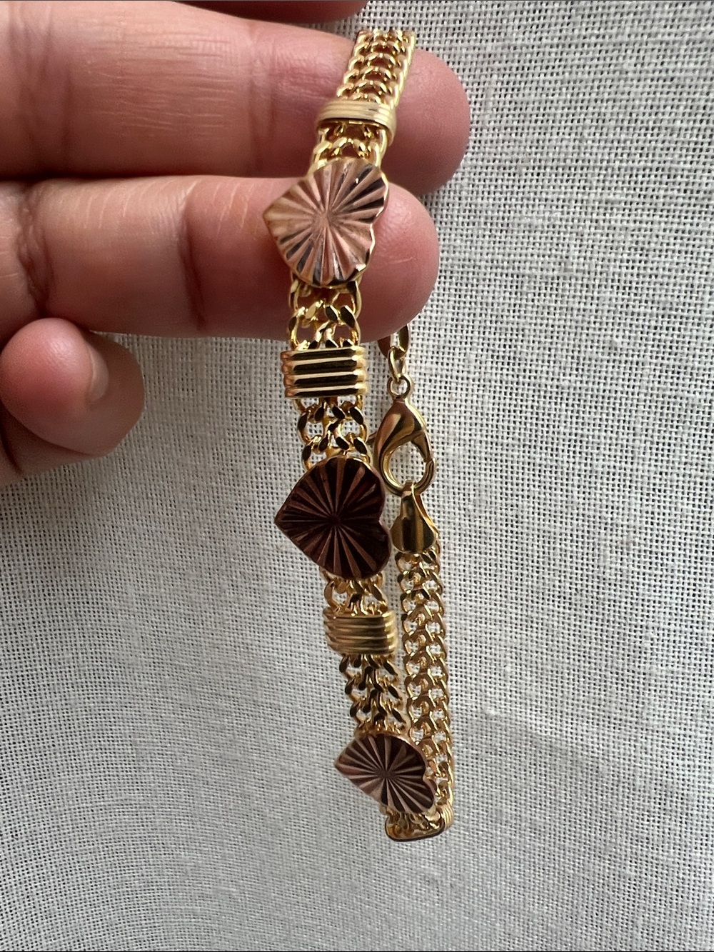 18K Gold filled bracelet Size 7